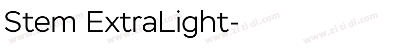 Stem ExtraLight字体转换